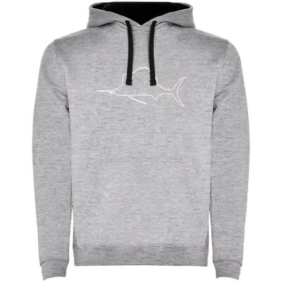 суичър,мъжки,пуловери,kruskis,sailfish,two,colour,hoodie,heather,grey,black,(grey)