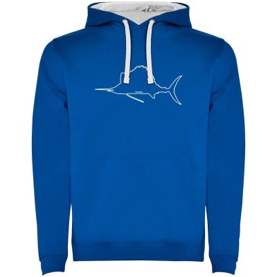 суичър,мъжки,пуловери,kruskis,sailfish,two,colour,hoodie,royal,blue,white,(blue)