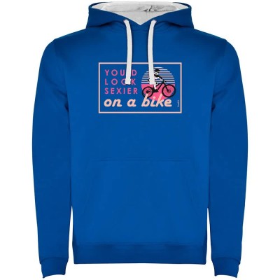 суичър,мъжки,пуловери,kruskis,sexier,on,a,bike,two,colour,hoodie,royal,blue,white,(blue)