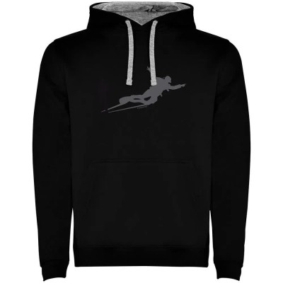 суичър,мъжки,пуловери,kruskis,shadow,dive,two,colour,hoodie,black,grey,(black)