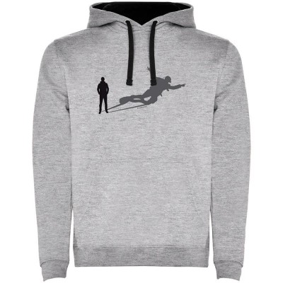 суичър,мъжки,пуловери,kruskis,shadow,dive,two,colour,hoodie,heather,grey,black,(grey)