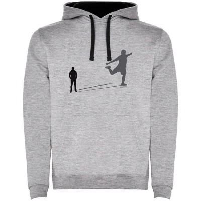 суичър,мъжки,пуловери,kruskis,shadow,football,two,colour,hoodie,heather,grey,black,(grey)