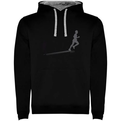 суичър,мъжки,пуловери,kruskis,shadow,run,two,colour,hoodie,black,grey,(black)