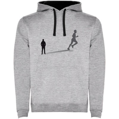 суичър,мъжки,пуловери,kruskis,shadow,run,two,colour,hoodie,heather,grey,black,(grey)