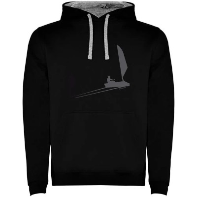 суичър,мъжки,пуловери,kruskis,shadow,sail,two,colour,hoodie,black,grey,(black)