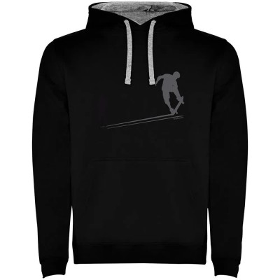 суичър,мъжки,пуловери,kruskis,shadow,skate,two,colour,hoodie,black,grey,(black)