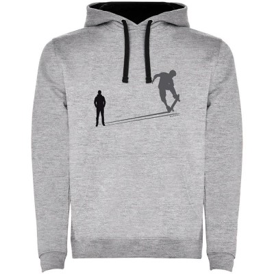 суичър,мъжки,пуловери,kruskis,shadow,skate,two,colour,hoodie,heather,grey,black,(grey)