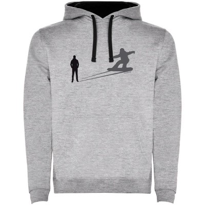 суичър,мъжки,пуловери,kruskis,shadow,snow,two,colour,hoodie,heather,grey,black,(grey)