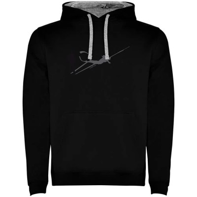 суичър,мъжки,пуловери,kruskis,shadow,spearfish,two,colour,hoodie,black,grey,(black)
