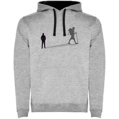 суичър,мъжки,пуловери,kruskis,shadow,trek,two,colour,hoodie,heather,grey,black,(grey)