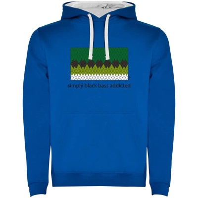 суичър,мъжки,пуловери,kruskis,simply,black,bass,addicted,two,colour,hoodie,royal,blue,white,(blue)