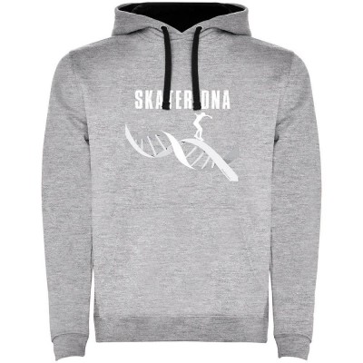 суичър,мъжки,пуловери,kruskis,skateboard,dna,two,colour,hoodie,heather,grey,black,(grey)