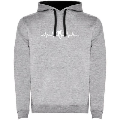 суичър,мъжки,пуловери,kruskis,skateboard,heartbeat,two,colour,hoodie,heather,grey,black,(grey)