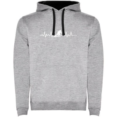 суичър,мъжки,пуловери,kruskis,skiing,heartbeat,two,colour,hoodie,heather,grey,black,(grey)