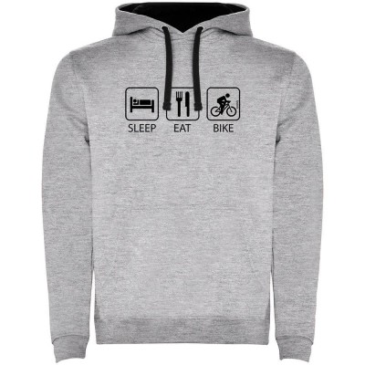 суичър,мъжки,пуловери,kruskis,sleep,eat,and,bike,two,colour,hoodie,heather,grey,black,(grey)