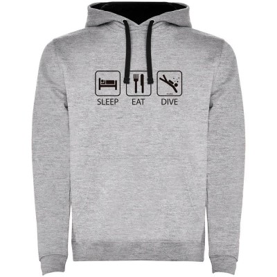 суичър,мъжки,пуловери,kruskis,sleep,eat,and,dive,two,colour,hoodie,heather,grey,black,(grey)