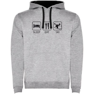 суичър,мъжки,пуловери,kruskis,sleep,eat,and,ski,two,colour,hoodie,heather,grey,black,(grey)