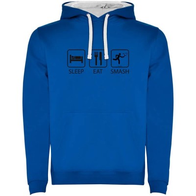 суичър,мъжки,пуловери,kruskis,sleep,eat,and,smash,two,colour,hoodie,royal,blue,white,(blue)