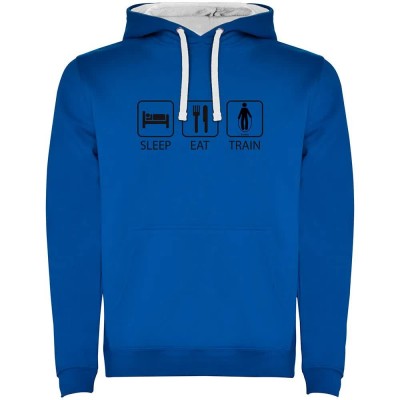 суичър,мъжки,пуловери,kruskis,sleep,eat,and,train,two,colour,hoodie,royal,blue,white,(blue)