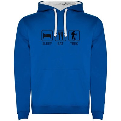 суичър,мъжки,пуловери,kruskis,sleep,eat,and,trek,two,colour,hoodie,royal,blue,white,(blue)