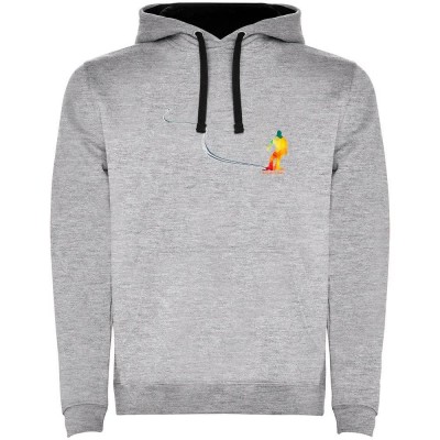 суичър,мъжки,пуловери,kruskis,snowboard,track,two,colour,hoodie,heather,grey,black,(grey)