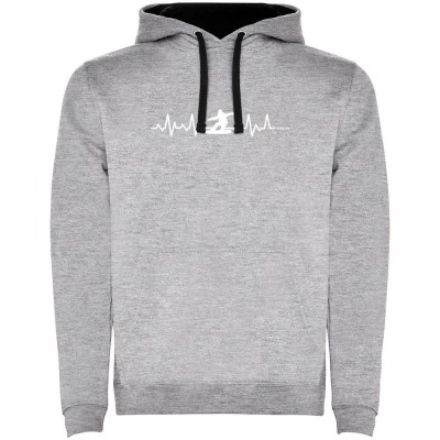 суичър,мъжки,пуловери,kruskis,snowboarding,heartbeat,two,colour,hoodie,heather,grey,black,(grey)