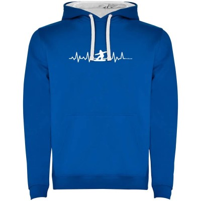 суичър,мъжки,пуловери,kruskis,snowboarding,heartbeat,two,colour,hoodie,royal,blue,white,(blue)