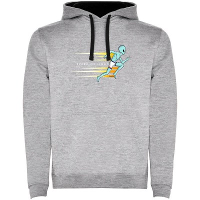 суичър,мъжки,пуловери,kruskis,speed,of,light,two,colour,hoodie,heather,grey,black,(grey)