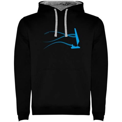 суичър,мъжки,пуловери,kruskis,stella,sail,two,colour,hoodie,black,grey,(black)