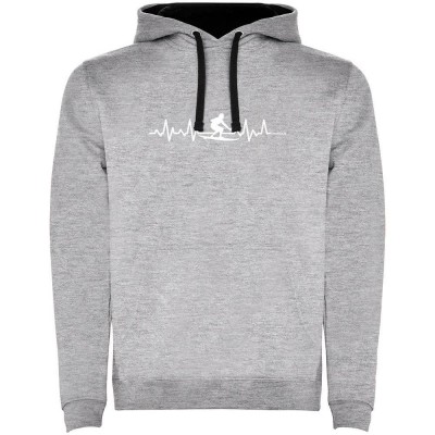 суичър,мъжки,пуловери,kruskis,surf,heartbeat,two,colour,hoodie,heather,grey,black,(grey)