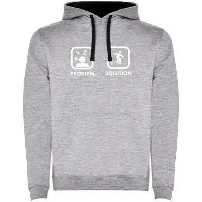 суичър,мъжки,пуловери,kruskis,surf,problem,solution,surf,two,colour,hoodie,heather,grey,black,(grey)