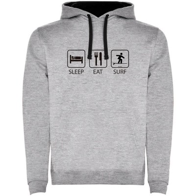 суичър,мъжки,пуловери,kruskis,surf,sleep,eat,and,surf,two,colour,hoodie,heather,grey,black,(grey)