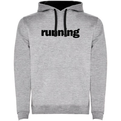 суичър,мъжки,пуловери,kruskis,word,running,two,colour,hoodie,heather,grey,black,(grey)