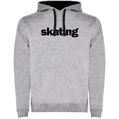 суичър,мъжки,пуловери,kruskis,word,skating,two,colour,hoodie,heather,grey,black,(grey)