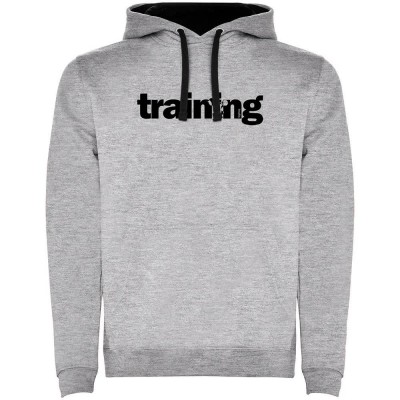 суичър,мъжки,пуловери,kruskis,word,training,two,colour,hoodie,heather,grey,black,(grey)