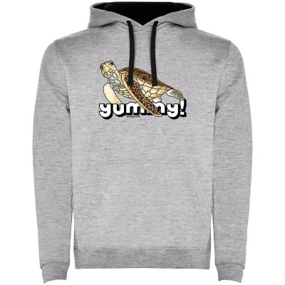суичър,мъжки,пуловери,kruskis,yummy,two,colour,hoodie,heather,grey,black,(grey)