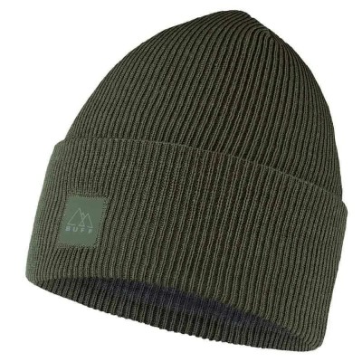 шапка,всички,шапки,buff,®,crossknit,beanie,green,(solid,camouflage)