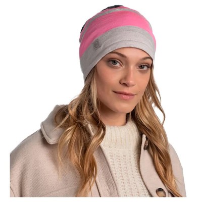 шапка,всички,шапки,buff,®,merino,move,multifunctional,beanie,pink,(grey)