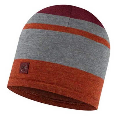 шапка,всички,шапки,buff,®,merino,move,multifunctional,beanie,red,grey,(mahogany)