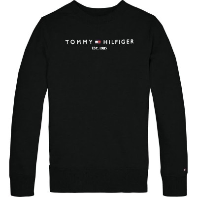 блуза,детски,блузи,tommy,hilfiger,essential,sweatshirt,black,(black)