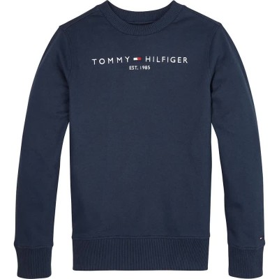 блуза,детски,блузи,tommy,hilfiger,essential,sweatshirt,blue