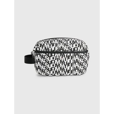 несесер,тоалетни,принадлежности,tommy,hilfiger,essential,wash,bag,logomania,black,white,(black)