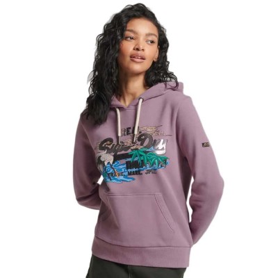 суичър,дамски,блузи,superdry,japanese,vintge,logo,graphic,hoodie,dazed,lilac,(purple)
