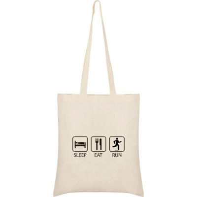 чанта,всички,чанти,kruskis,sleep,eat,and,run,tote,bag,beige,(beige)