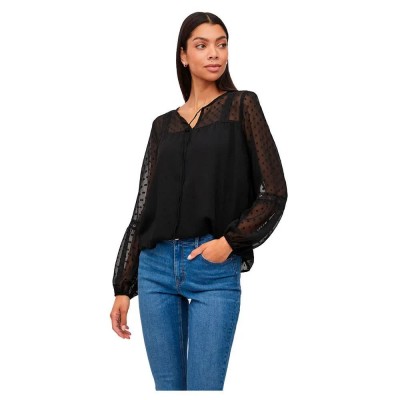 дамски,блузи,дамски,ризи,vila,edee,long,sleeve,blouse,black,(black)