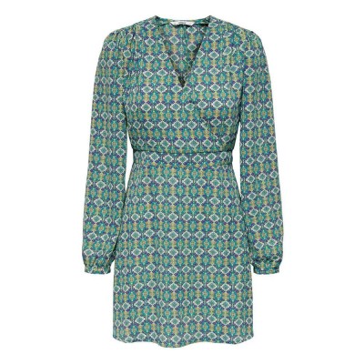 рокля,дамски,поли,и,рокли,only,alma,life,poly,long,sleeve,dress,green,(algiers,blue,aop,390,gwen)