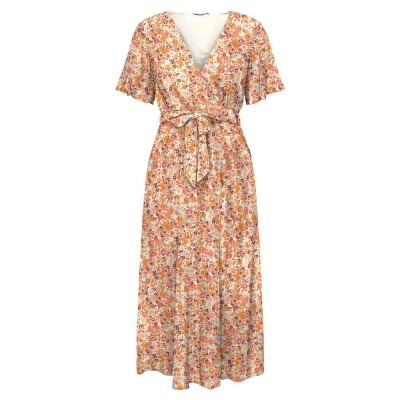 рокля,дамски,поли,и,рокли,only,lucie,fr,short,sleeve,midi,dress,orange,(cherry,tomato,aop,claire)