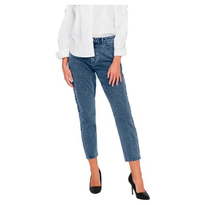 дънки,дамски,панталони,only,marga,mom,fit,high,waist,jeans,medium,blue,denim,(blue)