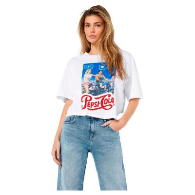 тениска,дамски,тениски,noisy,may,amy,o,neck,short,sleeve,t,shirt,multicolor,(bright,white,print,pepsi)