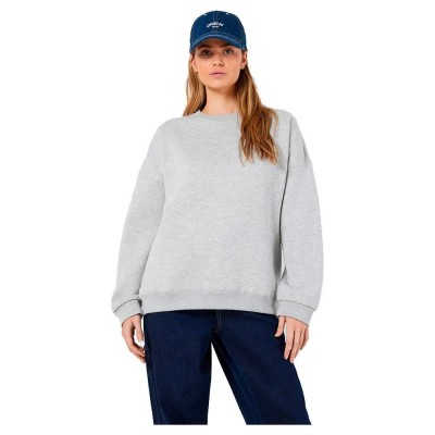 блуза,дамски,блузи,noisy,may,shay,sweatshirt,grey,(light,grey,melange,print,black,back,print)